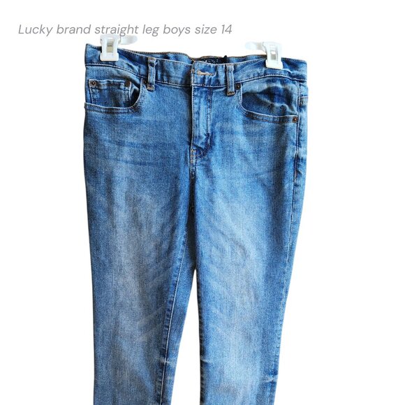 Lucky Brand Boys Classic Straight Jeans - Size 14 - Picture 1 of 5
